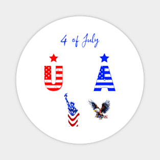 4 of July Magnet